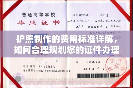 宿豫护照制作的费用标准详解，如何合理规划您的证件办理预算