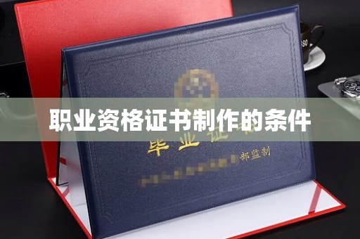 宿豫职业资格证书制作的条件
