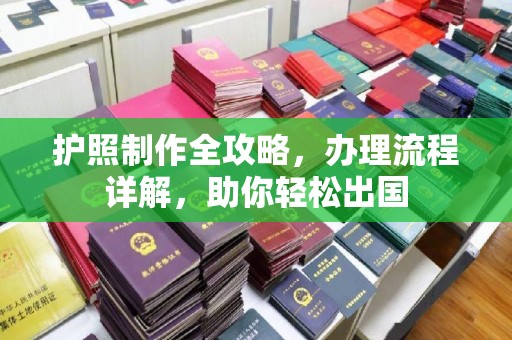 宿豫护照制作全攻略，办理流程详解，助你轻松出国